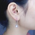 thumbnail image 4 of K-KED 925 Silver Pretty Wedding Party Drop Earrings Women Cubic Zirconia Jewelry-Silver, 4 of 6