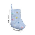 thumbnail image 3 of Lilgiuy 7.48" White Christmas Stockings Faux Fur Super Soft Christmas Stockings Hanging Ornaments Candy Gift Bags for Christmas Party Holiday Decorations, 3 of 6