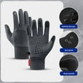 thumbnail image 4 of Hvmvliv Winter Gloves Men Outdoor Warm Gloves Water-Proof Windproof Sports Winter Non-Slip Gloves Winter Skiing Cycling Warm Gloves for Unisex Gray, 4 of 5