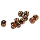 thumbnail image 5 of Dados de seis caras Zulema 10 piezas 16 mm D6 negro dorado, 5 of 8