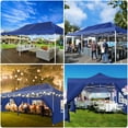 thumbnail image 4 of SANOPY 13x26 Heavy Duty Canopy with 6 Sidewalls, 2 Height Adjustable Commercial Tent,Pop up Party Wedding Tent,Outdoor Gazebo with Wheeled Bag,Dark Blue, 4 of 7