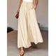 thumbnail image 4 of Pantalones Casuales para Mujer, con Cintura Elástica y Pierna , con Bolsillos. Albaricoque L, 4 of 9