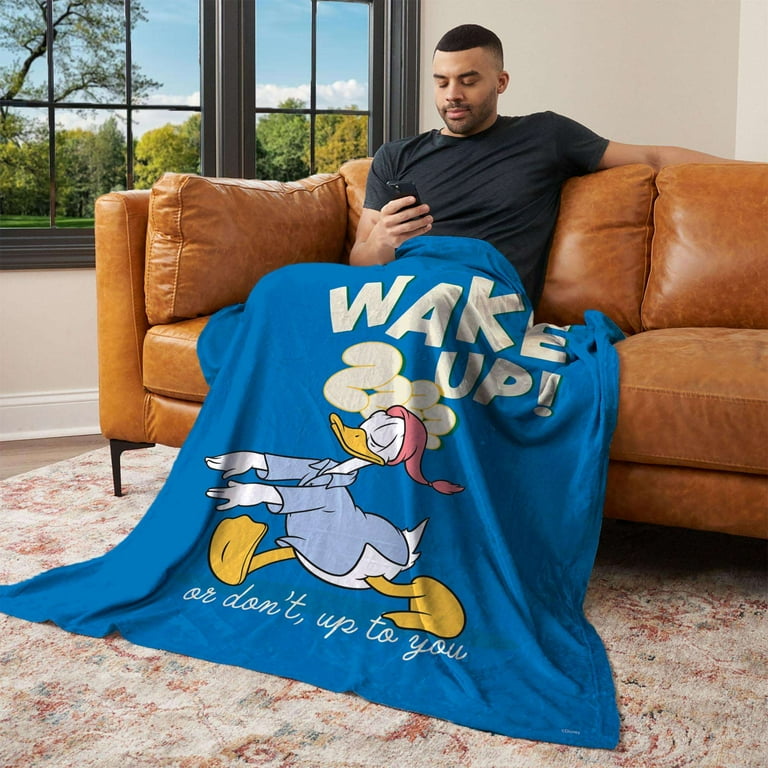 Disney Donald Duck Wake Up Kids Silk Touch Throw Blanket