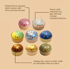 thumbnail image 4 of Pelota Antiestrés de Simulación con Forma de Dumpling, de Rebote Lento, Suave al Tacto, para Descompresión, Decoración para Oficina y Hogar, Regalos de Cumpleaños para Niños y Adultos, 4 of 5