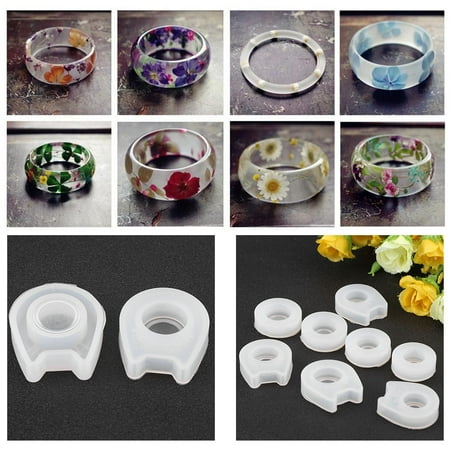New Ring Well - Tbest 8pcs/set New Silicone Ring Mould Making Jewelry Rings Craft Tool , Silicone Ring Mould, Handmade Ring Mould