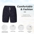 thumbnail image 5 of Lsque Mens Swim Trunks Beautiful Roses Pattern - Bathing Suit Compression Liner - Beach Swim Shorts Swimwear - (S-3XL) - Stretch Quick Dry -Medium, 5 of 9