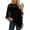 Black, variant on Womens Sheer Poncho Shrug Lightweight Knit Ruffle Pullover Sweater Top