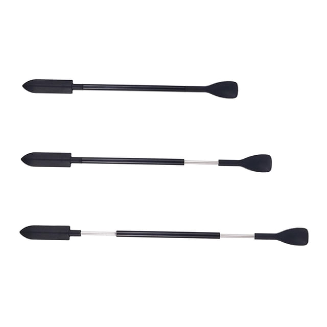 Juego de 3 espátulas reutilizables para maquillaje jinwen Cuchara negra