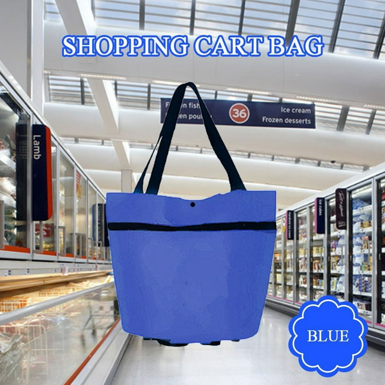 Pedty Home Textile Storage Shopping Tote Protable Shopping Trolley