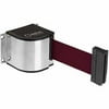 Lavi Industries 50-3015CL-18-BY Wall Mount 18 ft. Retractable Belt Barrier, Burgundy
