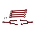 thumbnail image 3 of 6 piezas Linke Rod Servo enlaces para  4x4 accesorio de repuesto rojo perfke varilla de enlace del coche rc, 3 of 9