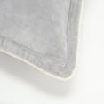 thumbnail image 3 of Connie Post 20" x 20" Cotton Velvet Pillow Cover in Gray, 3 of 5