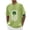 Light Green, variant on Men's St. Patrick's Day Shamrock American Flag Graphic Short Sleeve Crew Neck T-Shirt