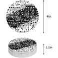 thumbnail image 1 of FMSHPON Music Black and White Watercolor Splash Set of 6 Round Coaster for Drinks, Absorbent Ceramic Stone Coasters Cup Mat with Cork Base for Home Kitchen Room Coffee Table Bar Decor, 1 of 6
