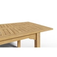 thumbnail image 6 of Curated Maison Clarisse Teak Outdoor Dining Table w/ Built-In Extension Natural, 6 of 6