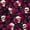 Hot Pink, variant on Homewish Vintage Death Skull Twin Sheets,Happy Halloween Bedding,Pink Floral Bed Set,3 Pieces,1 Fitted Sheet and 1 Pillowcase