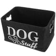 thumbnail image 4 of 1pc perro juguetes de fieltro de fieltro Suministros para mascotas Simple Suministros Caja de almacenamiento Dries Box (gris oscuro), 4 of 9