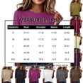 thumbnail image 3 of Half Sleeve Tops for Women Elbow Length Crew Neck Loose Blouse Summer Casual Lightweight Plus Size 3/4 Sleeve Shirts Yellow L, 3 of 5