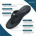 thumbnail image 5 of MEGNYA Mens Orthopedic Flip Flops for Plantar Fasciitis, Athletic Toe-Post Sandals with Arch Support, Comfort Walking Thong Slippers for Sport Exercise Activities, 5 of 5