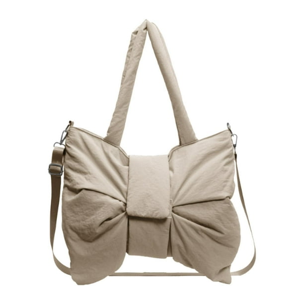 Bolso de hombro para mujer, cartera, bolso bandolera para , playa, viajes y compras Caqui