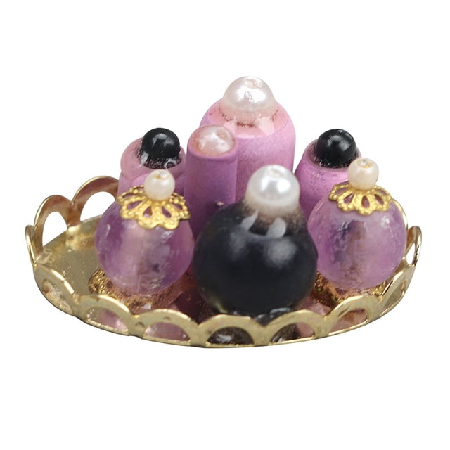 Set de perfumes Dollhouse Furniture en miniatura a escala 1/12