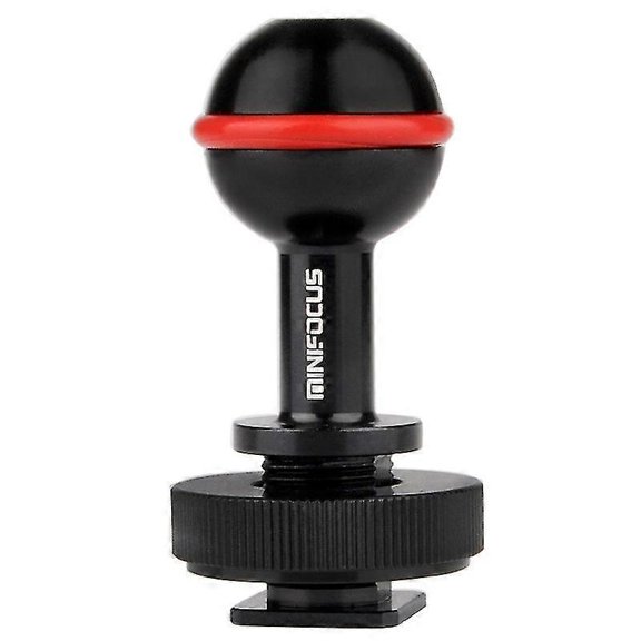 Diving Cold Shoe 1 Inch Ball Mount Head Base Adapter Connector For Underwater Camera Waterproof Hou