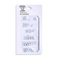 thumbnail image 1 of PENGXIANG Nail Decor 1 Bag Decorative Easy Paste Exquisite 3D Ocean Style Cross Alloy Nail Ornament, 1 of 5