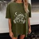 thumbnail image 4 of Blusa de manga corta de verano con estampado de sol y luna gótica vintage para mujer Pompotops hfajkhk140755, 4 of 7