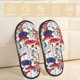 thumbnail image 2 of Balery Colorful Mushrooms (2) Pantuflas de Casa de Felpa Silenciosas con Diseño Estampado, Zapatillas Cómodas Antideslizantes de Algodón para Interior-Medium, 2 of 8
