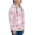 thumbnail image 3 of Balery Love Rabbit Pattern Boys Hoodie, Youth Pullover Hooded Sweatshirt, Kangaroo Pocket Hoodie for Kids Girls -X-Large, 3 of 6