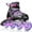 Purple, variant on TaroKitc Adjustable Inline Skates for Kids and Adult, Girls, Boys with All Light up Wheels, White(Size 10C-13C)