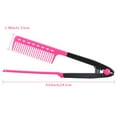 thumbnail image 2 of 2 Pieces Flat Iron Comb Straightening Comb Salon Comb Hair Styling Straightener, 2 of 5