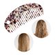 thumbnail image 5 of Ofertas Únicas 1 Pc Peine para el cabello en forma semicircular Púrpura Blanco Hoja de acetato, 5 of 5