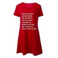 thumbnail image 5 of Get Bullish Empowered Women Empower Women (and Stab) V Neck Pocket Dress In Red With White Lettering (Large), 5 of 5