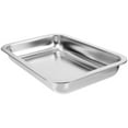 thumbnail image 3 of Stainless Steel Cat Litter Box Large Metal Litter Tray Household Metal Litter Pan, 3 of 8