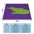 thumbnail image 6 of Green Crocodile Throw Blanket, Super Soft Anti-Pilling Flannel Bed Blankets, 40"x30", 6 of 8
