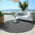 thumbnail image 6 of Addison Rugs Chantille Indoor/Outdoor Transitional Panel Charcoal Washable Round Rug, 8' x 8', 6 of 6