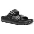 thumbnail image 1 of FUNKYMONKEY Women's Comfort Slides Double Buckle Adjustable EVA, Black, Size 9.0, 1 of 5