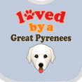 thumbnail image 4 of Inktastic Great Pyrenees Dog Boys or Girls Baby Bib, 4 of 4