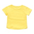 thumbnail image 4 of Lovzfmll Girls' Comfort Short Sleeve Top, Solid Color Casual Everyday Tee, Soft Playtime Blouse for Toddler 2-3 Years, 4 of 9