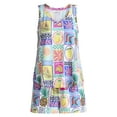 thumbnail image 4 of Joyspun Women's Printed Tank Top and Shorts Pajama Set, 2-Piece, Sizes XS-3X, 4 of 6