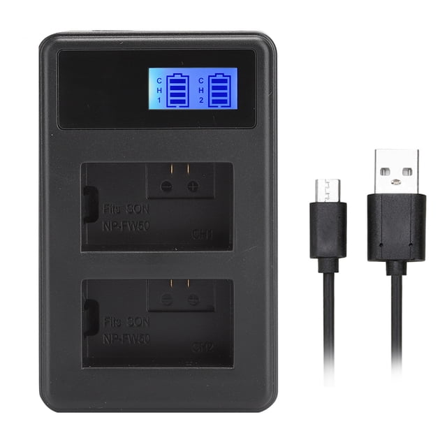 NPF Battery Charger,SEIVI Portable LCD Electric Battery Charger Camera Battery Charger Exceptional Reliability