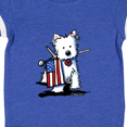 thumbnail image 4 of Inktastic US Flag Westie Boys or Girls Baby Bodysuit, 4 of 5
