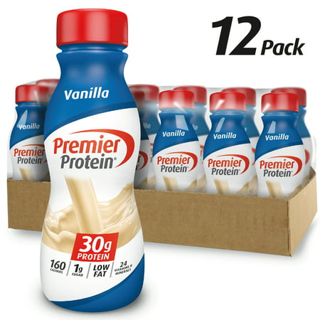 Premier Protein Shake, Vanilla, 30g Protein, 11.5 Fl Oz, 12 (Best Vanilla Protein Shakes)