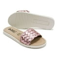 thumbnail image 3 of Old Soles Girls Puff Leather Slides, Pink Frost,35 EU (3.5 US) M US, 3 of 7