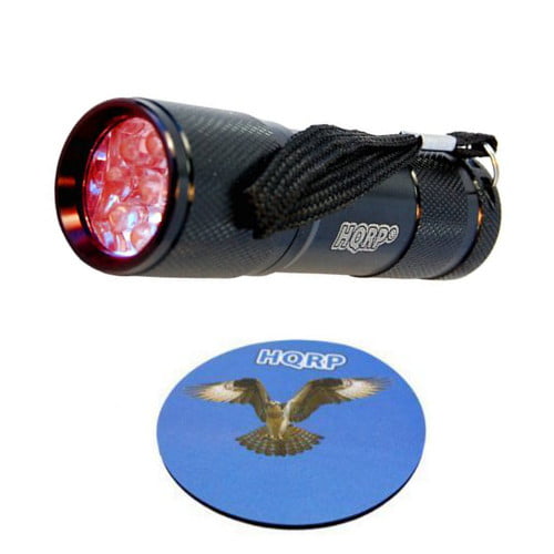 HQRP Red Light LED Black Flashlight Hunting Torch Pressure Switch