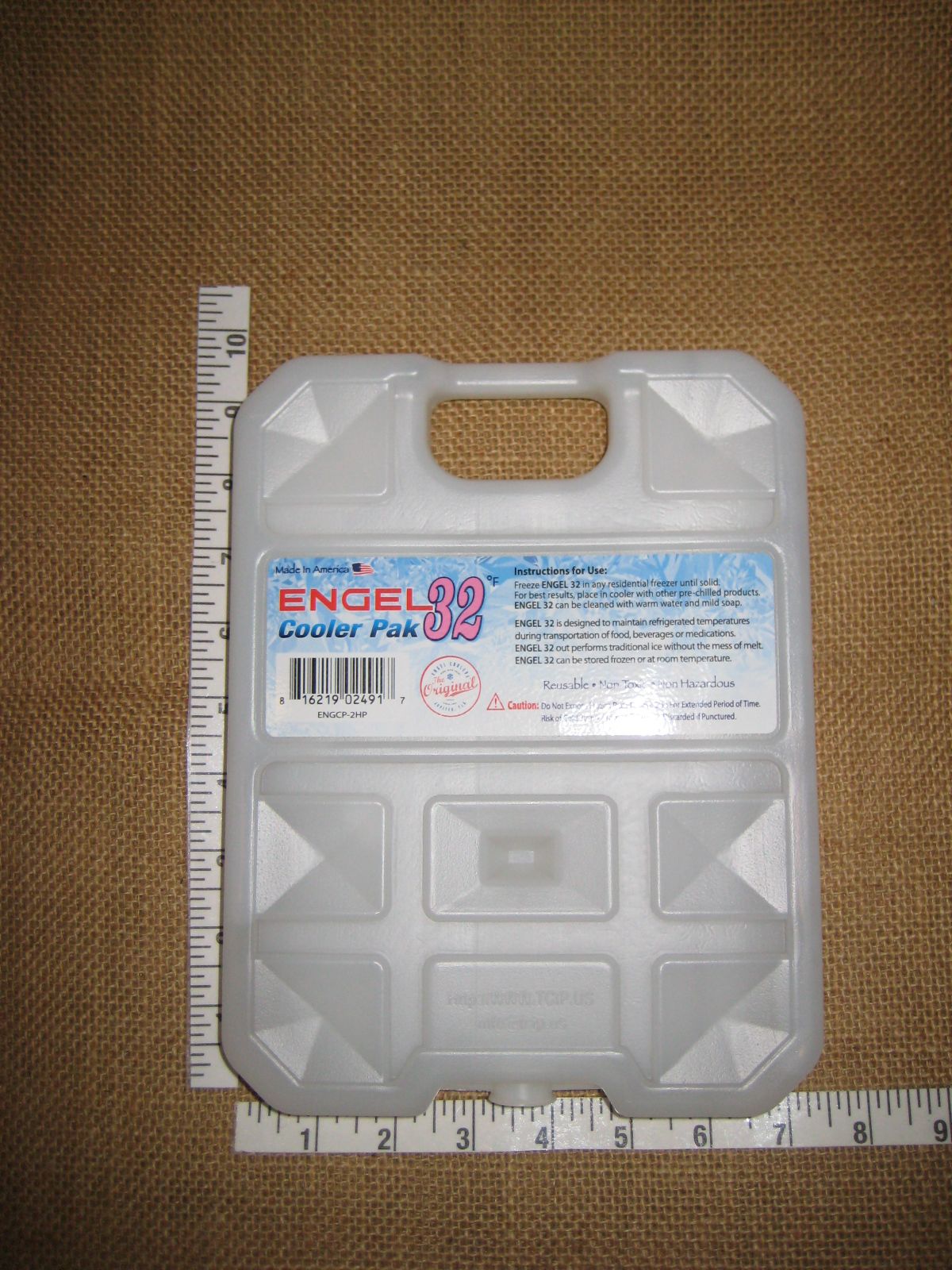 Engel 32 Degree Medium Non Toxic Hard Shell Cooler Pak Ice Gel Cold Pack, 2 Lbs. - image 2 of 3