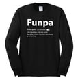 thumbnail image 2 of Wild Bobby,Funpa Like A Regular Grandpa Only Way Cooler, Father's Day, Men Long Sleeve Shirt, Black, Small, 2 of 3