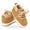 Khaki, variant on URMAGIC Toddler Baby Boys Girls Suede PU Leather Moccasins Soft Sole High-Top Shoes