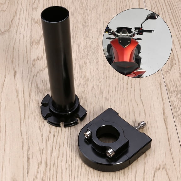 FELTECHELECTR Aluminum Throttle Handle 1Pack for Motorcycle in Black with CNC Machining